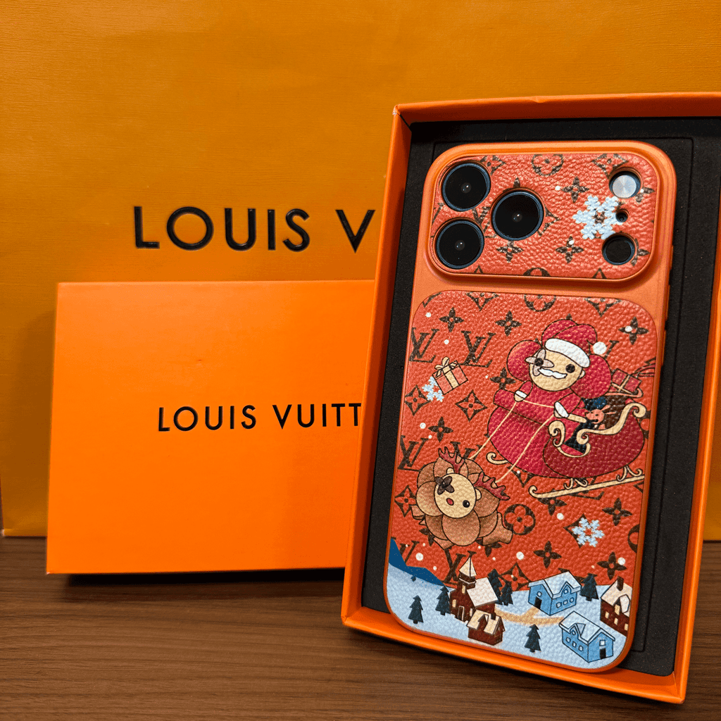 Étui iPhone de luxe multicolore avec monogramme