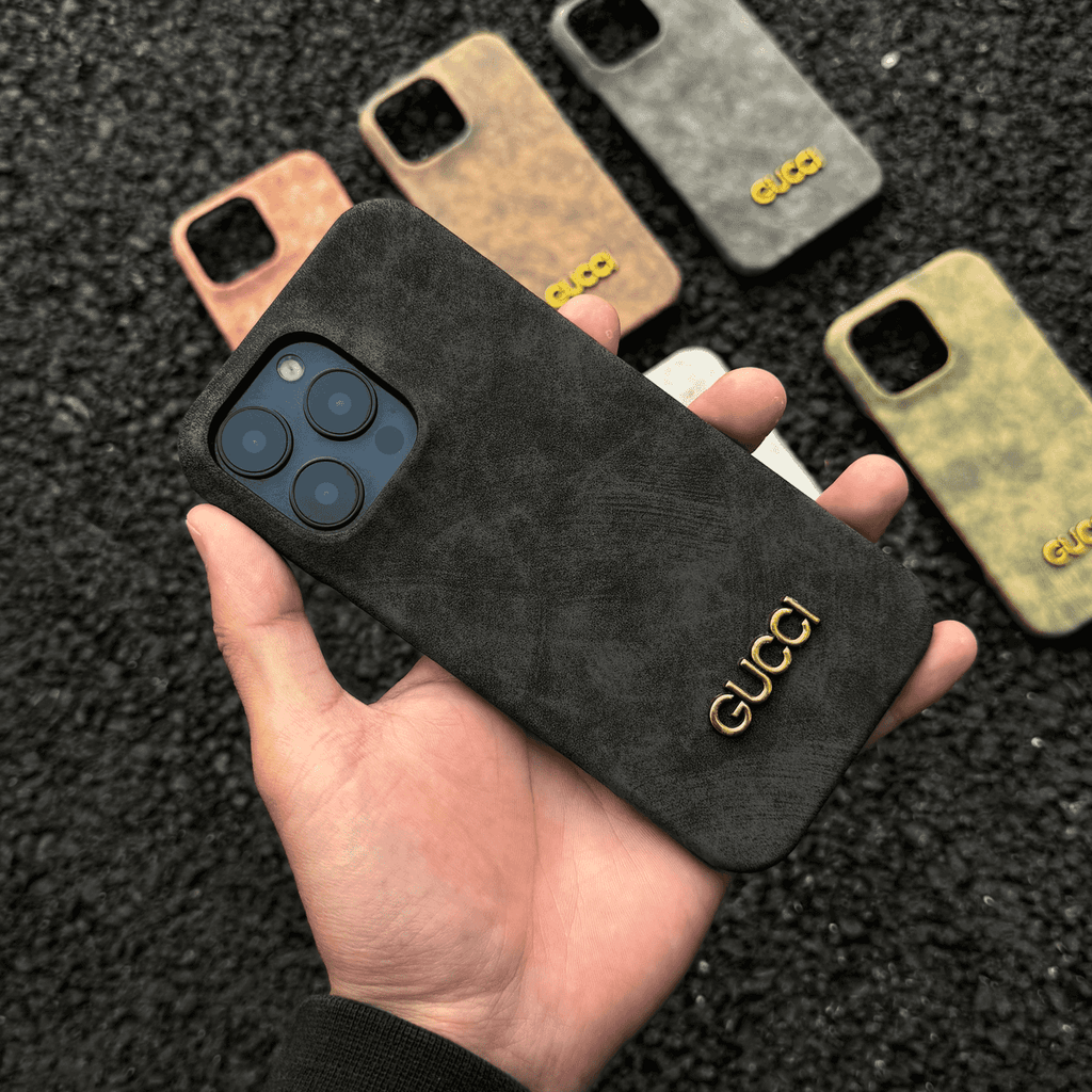 Klasické vintage pouzdro na iPhone ve stylu semiše