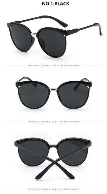 Lunettes de soleil œil de chat de marque de créateur pour femmes, lunettes de soleil de luxe en plastique, classiques, rétro, pour l'extérieur, Oculos De Sol Gafas