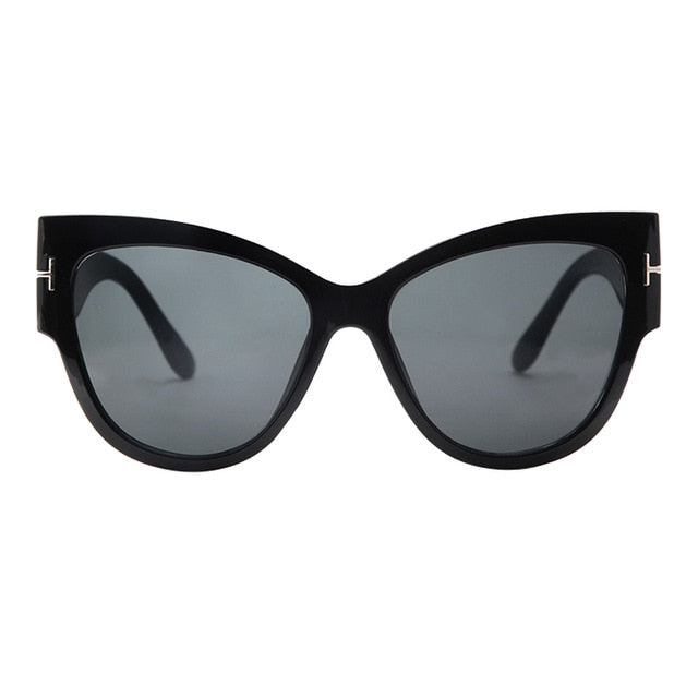 New Fashion Brand Designer Tom Cat Eye Sunglasses Women Oversized Frame Vintage Sun Glasses oculos de sol UV400