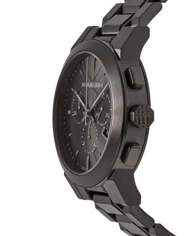 Burberry Men's Chronograph The City Black PVD 42mm Watch