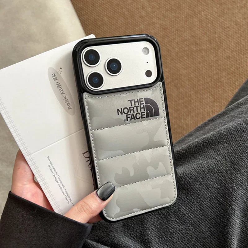 Coque de protection antichoc effet doudoune pour iPhone