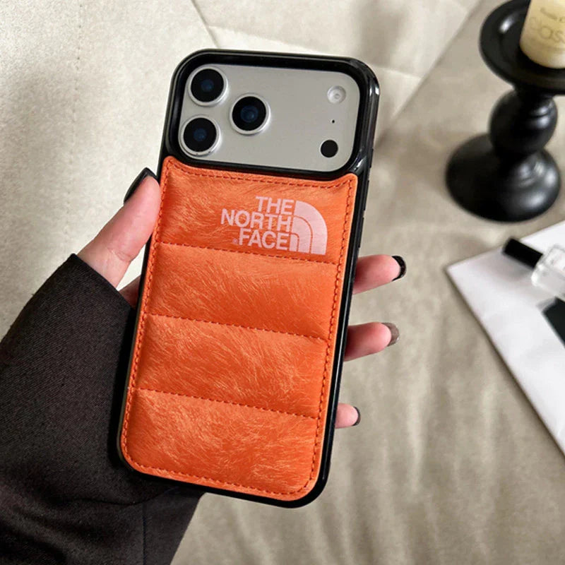 Coque iPhone North Puffer en daim