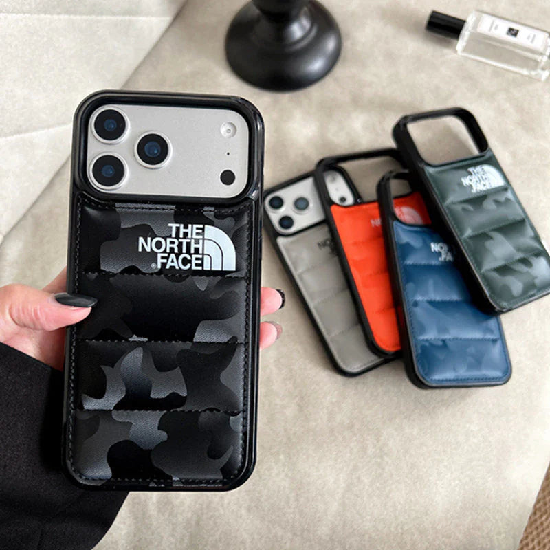 Coque de protection antichoc effet doudoune pour iPhone