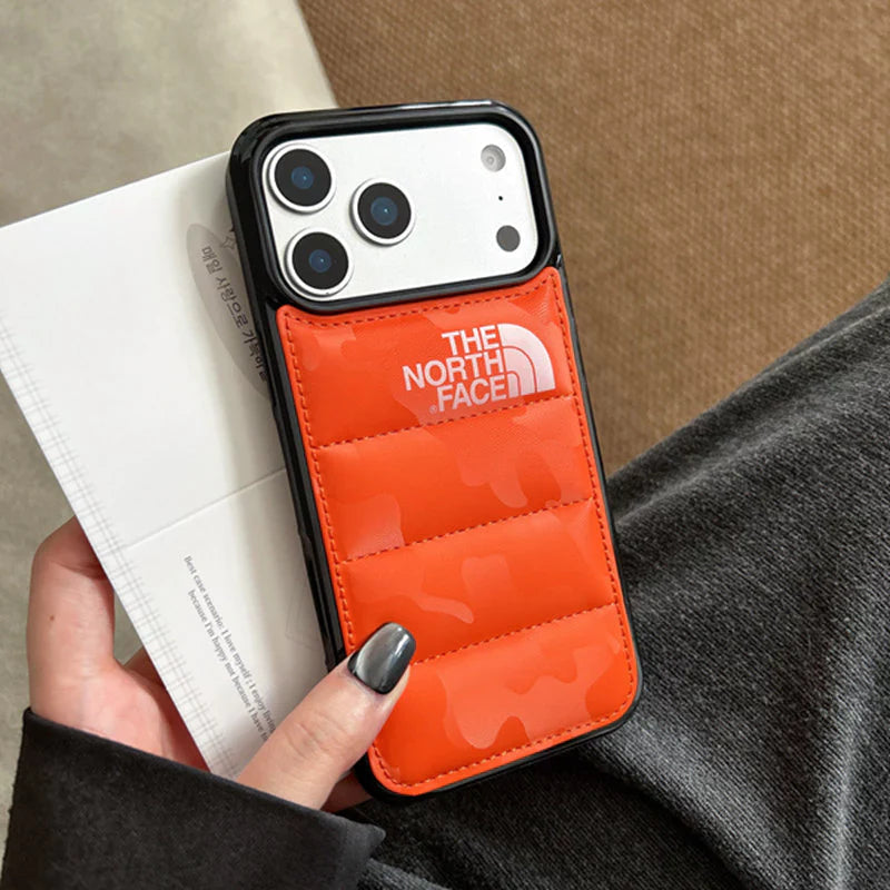 Coque de protection antichoc effet doudoune pour iPhone