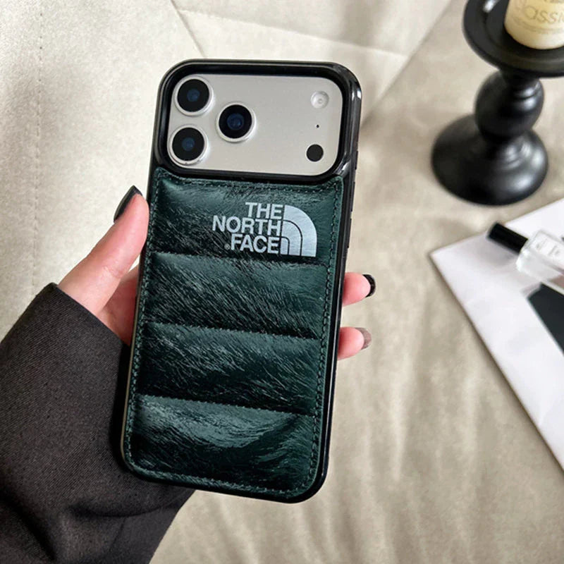 Coque iPhone North Puffer en daim