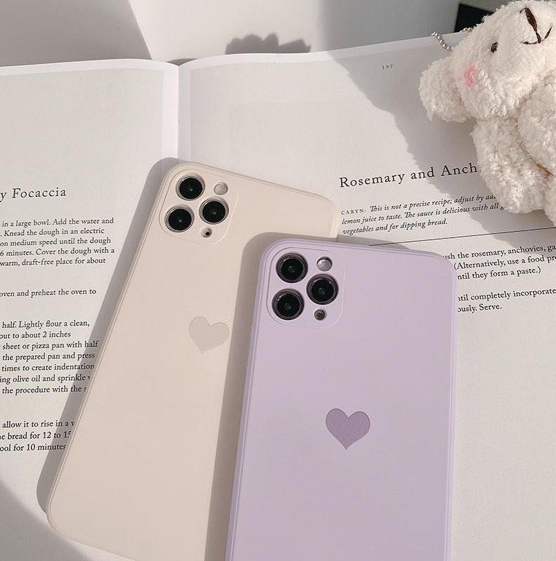 Coque mate Cœur pour iPhone