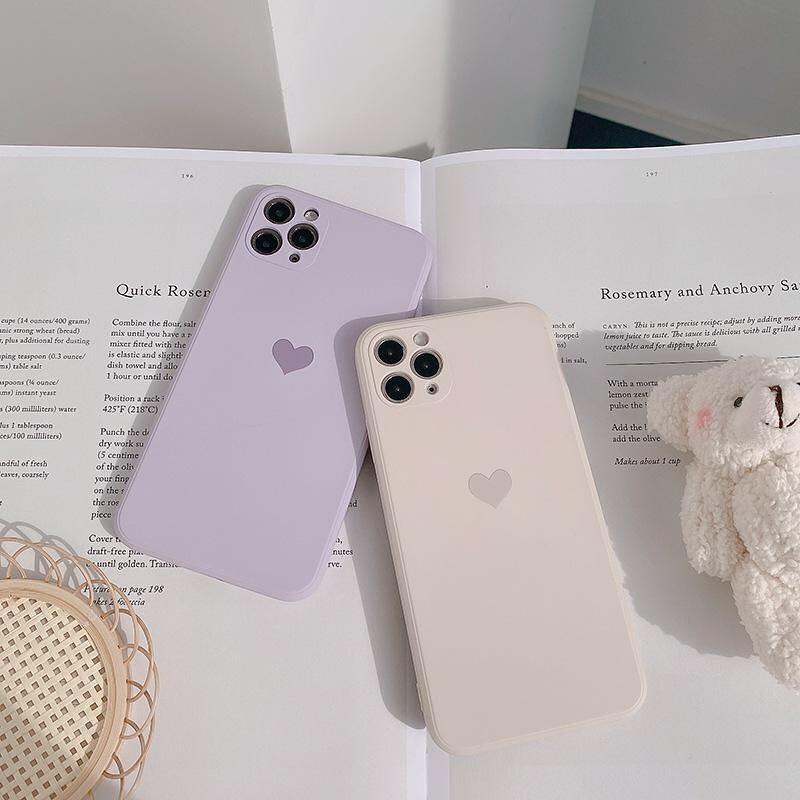 Coque mate Cœur pour iPhone