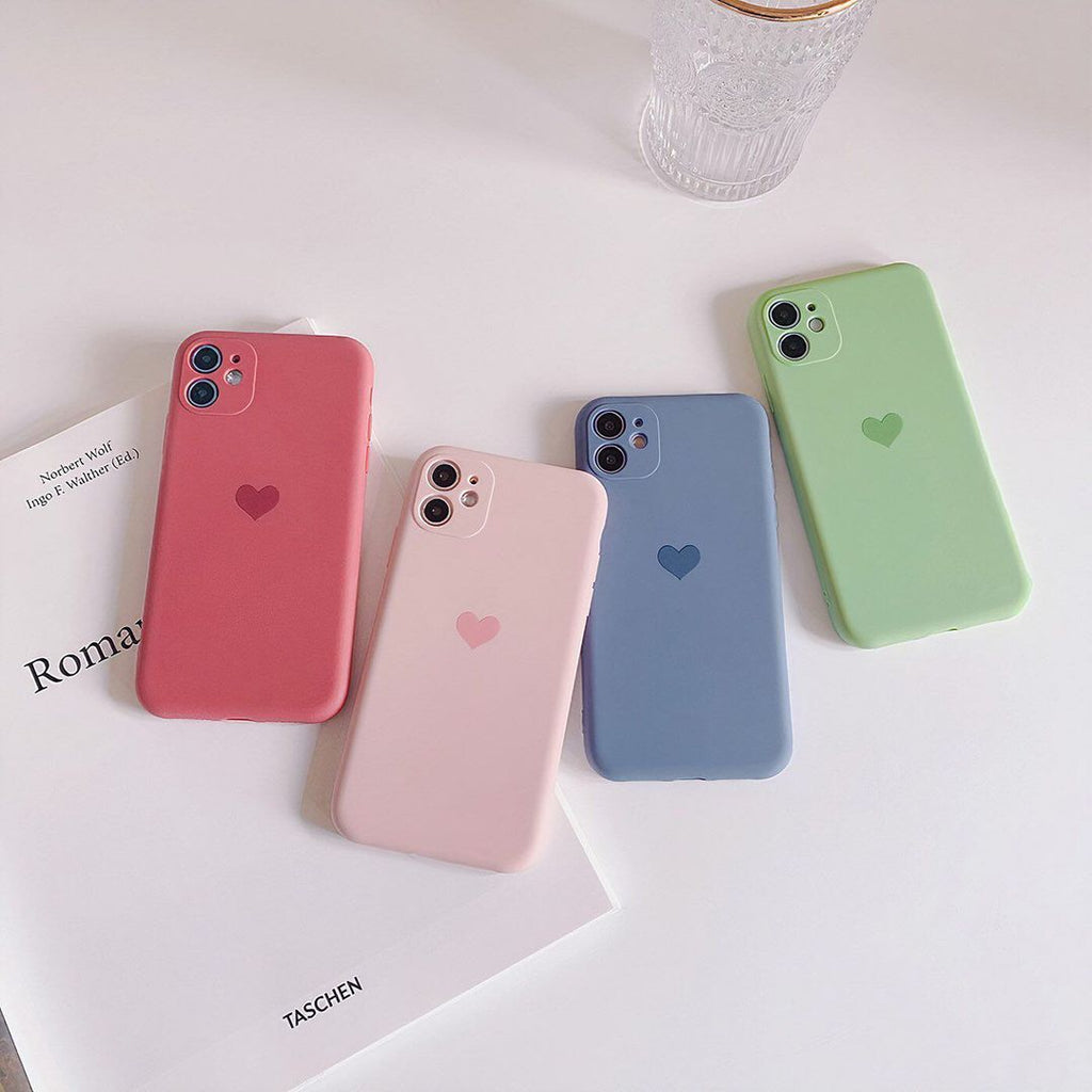 Coque mate Cœur pour iPhone