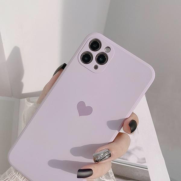Coque mate Cœur pour iPhone