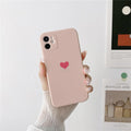 Coque mate Cœur pour iPhone