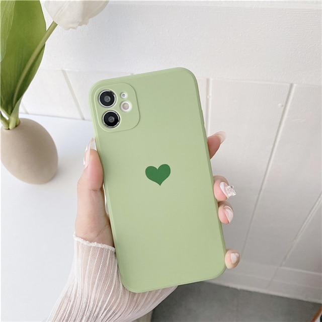 Coque mate Cœur pour iPhone