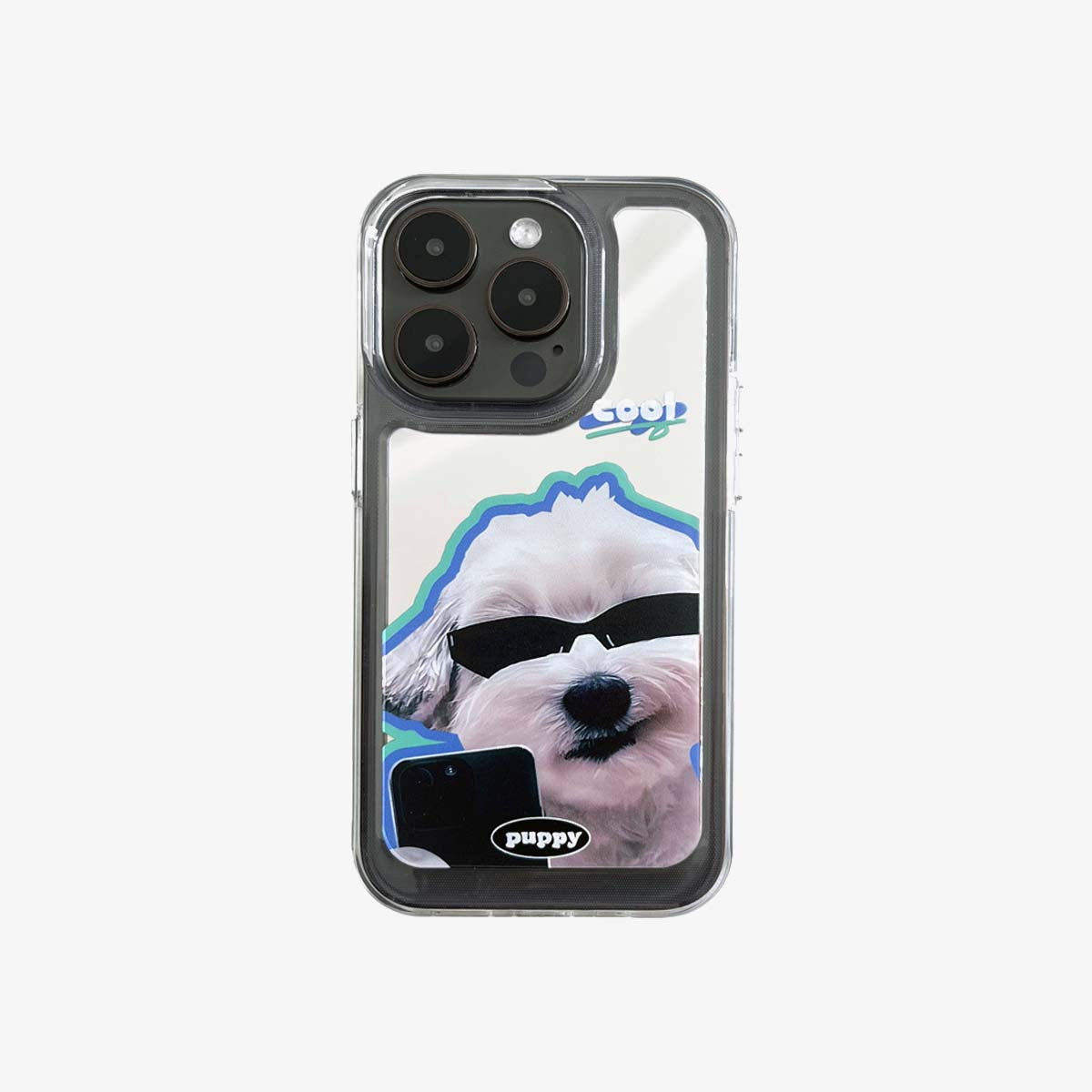 Coque iPhone Miroir | Retardateur couple de chiens (achetez-en 2 et obtenez 50 % de réduction sur l'un d'eux)